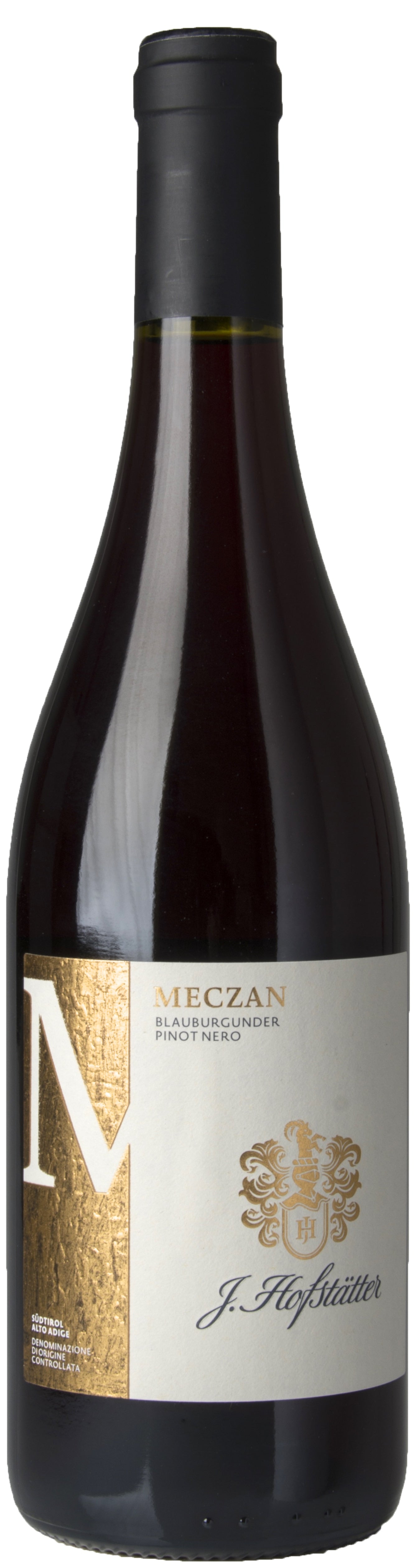 J. Hofstatter Meczan Pinot Nero 2023  Front Bottle Shot