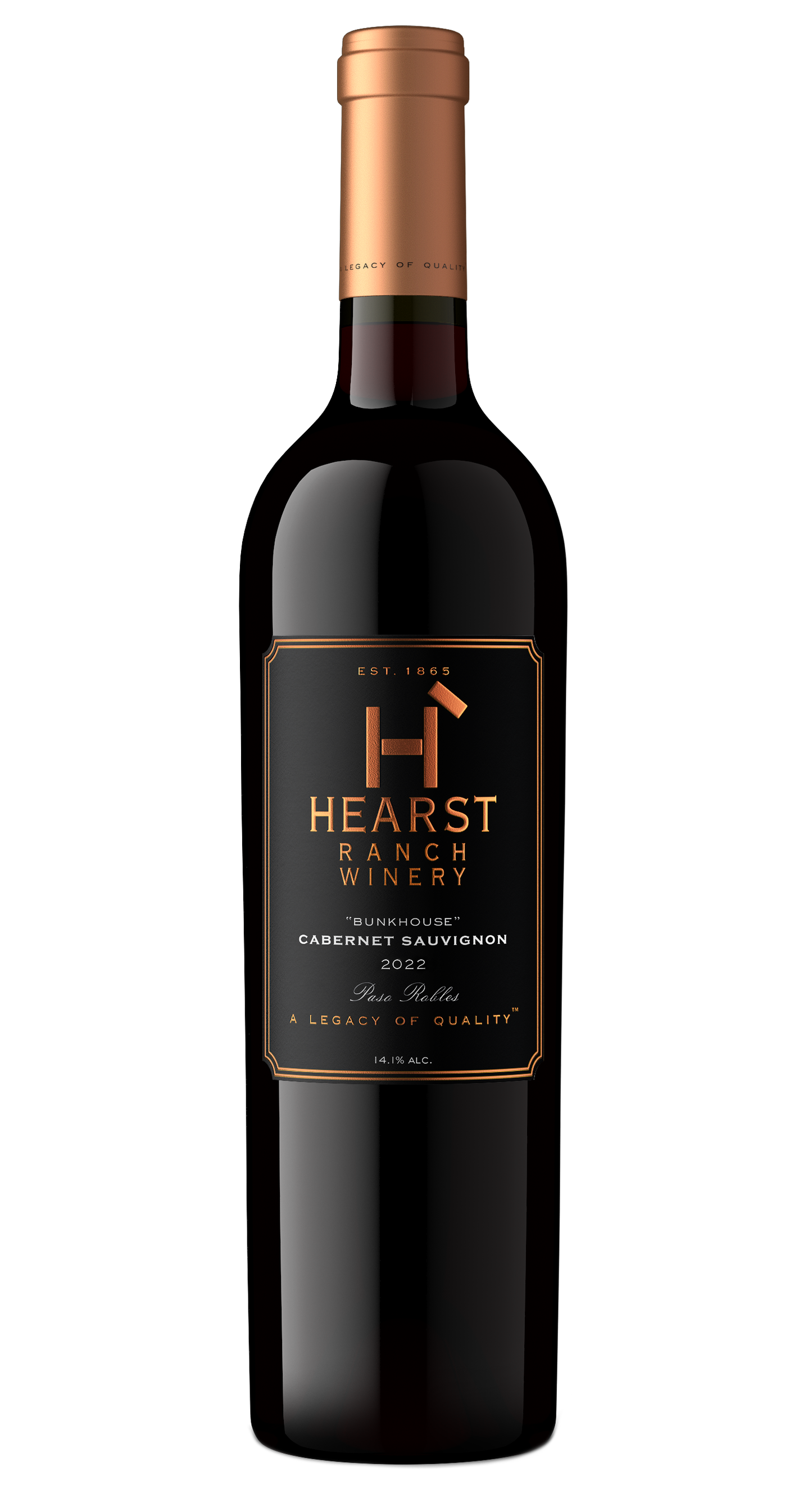 Hearst Ranch Bunkhouse Cabernet Sauvignon 2022  Front Bottle Shot