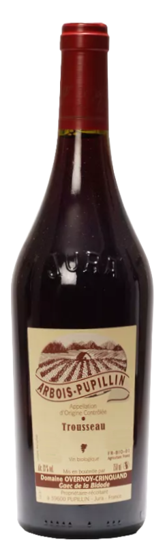 Domaine Overnoy-Crinquand Arbois-Pupillin Trousseau 2020  Front Bottle Shot