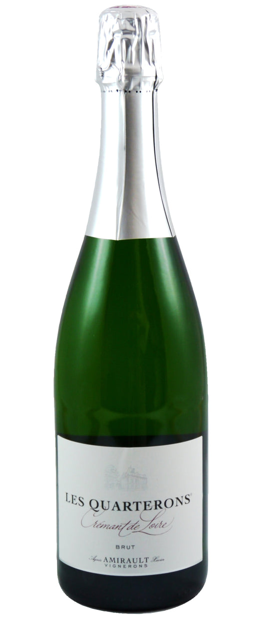 Domaine Xavier et Agnes Amirault Cremant de Loire Les Quarterons  Front Bottle Shot