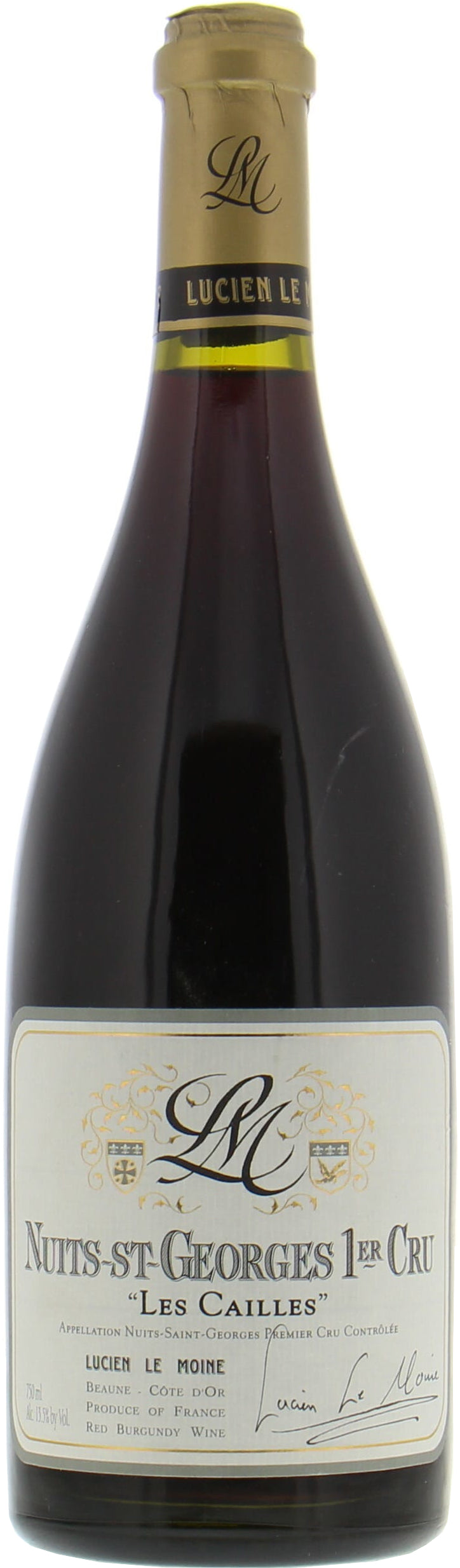 Lucien Le Moine Nuits-St-Georges Les Cailles Premier Cru 2021  Front Bottle Shot