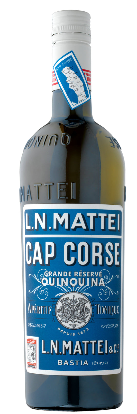 Mattei Cap Corse Blanc Quinquina  Front Bottle Shot