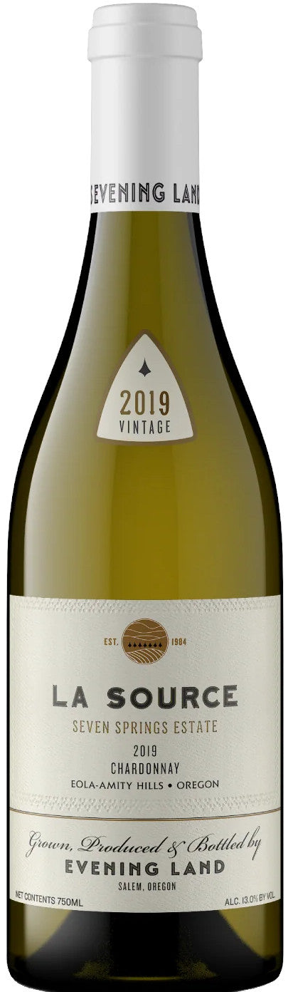 Evening Land Seven Springs Vineyard La Source Chardonnay 2019  Front Bottle Shot