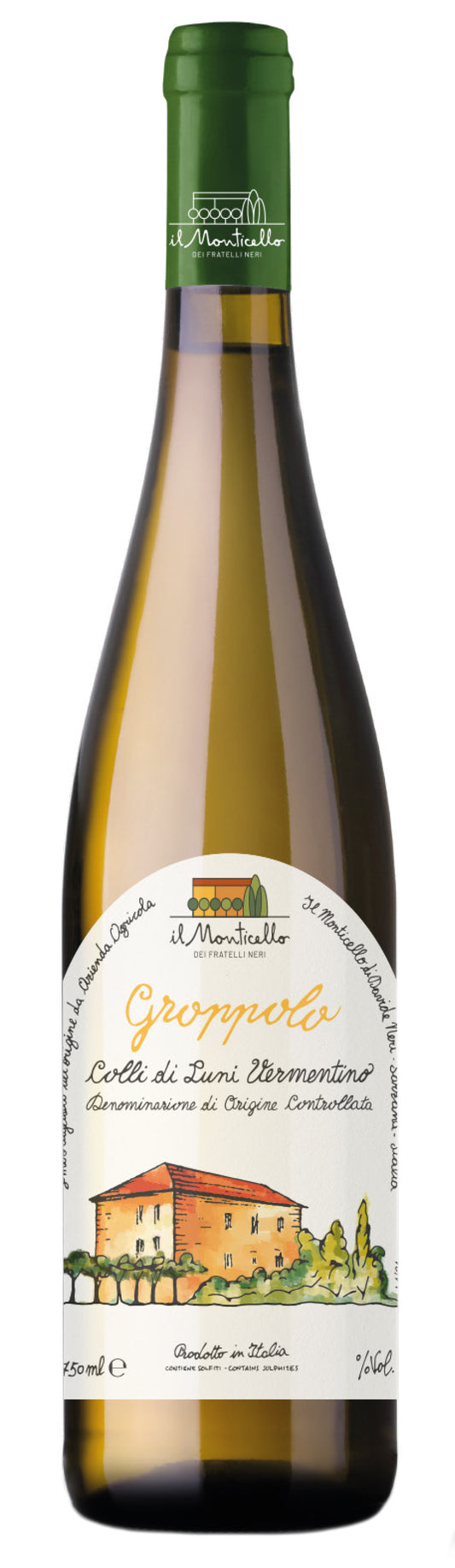 Il Monticello Groppolo Vermentino 2023  Front Bottle Shot