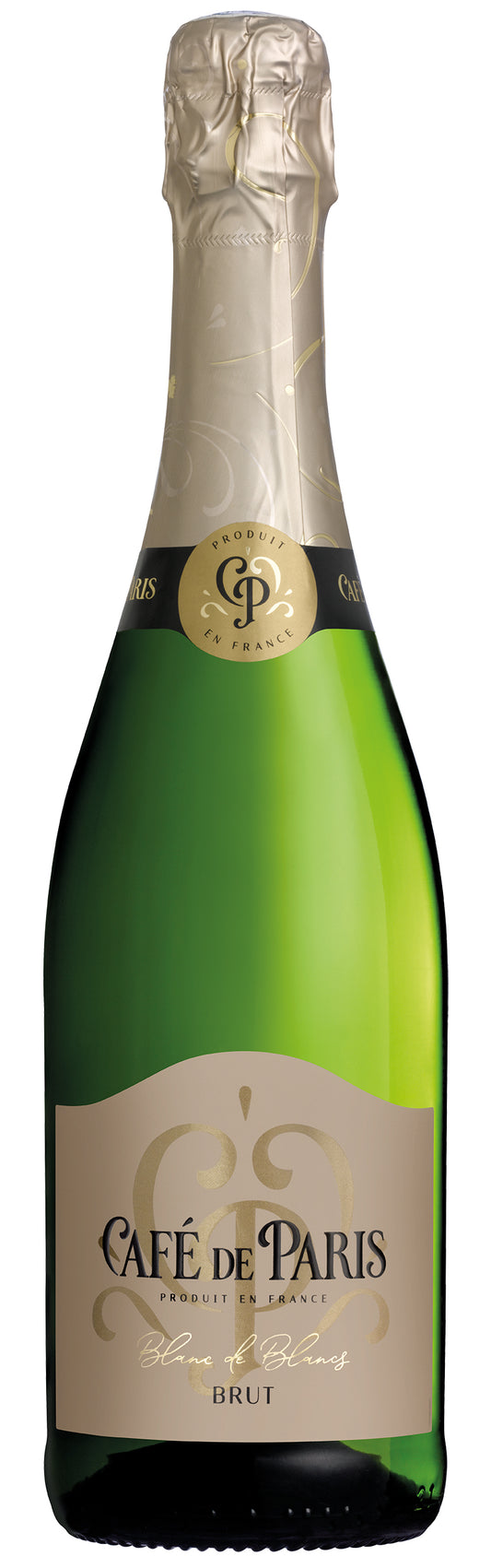Cafe de Paris Brut Blanc de Blancs  Front Bottle Shot