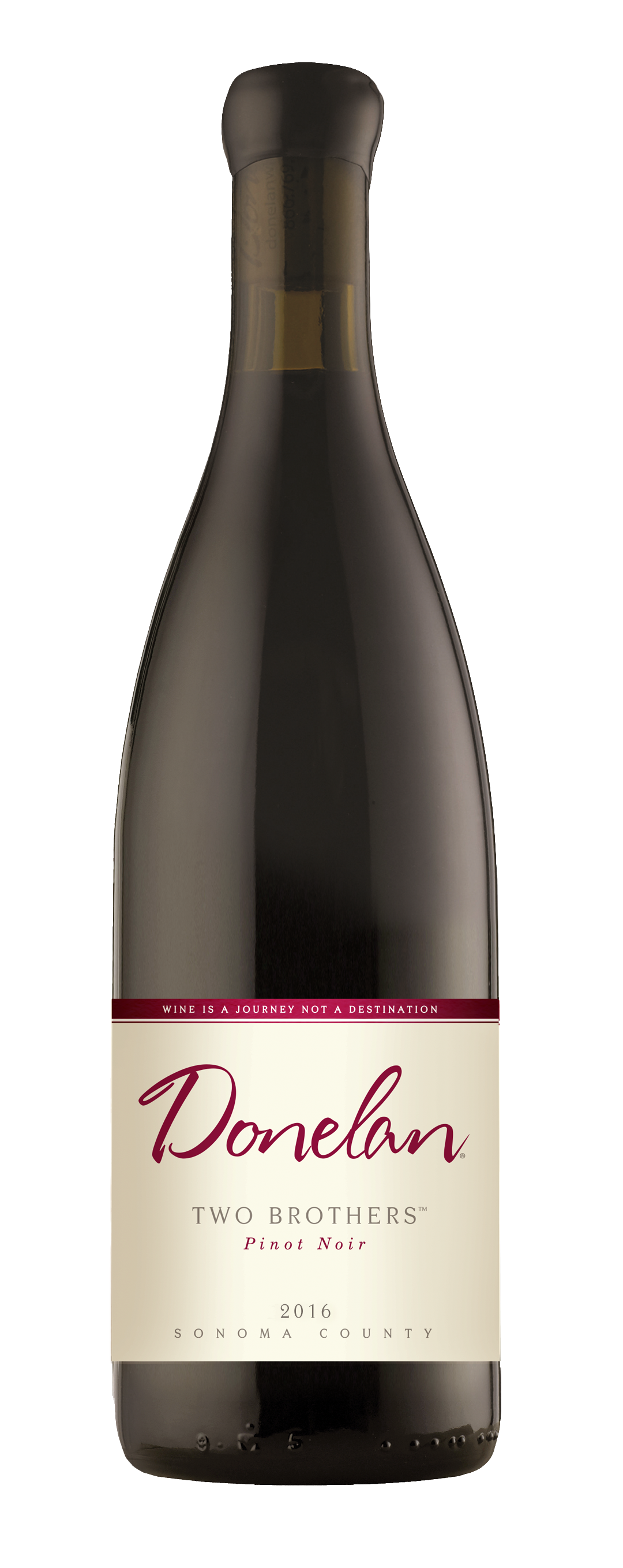 Donelan Two Brothers Pinot Noir 2016  Front Bottle Shot