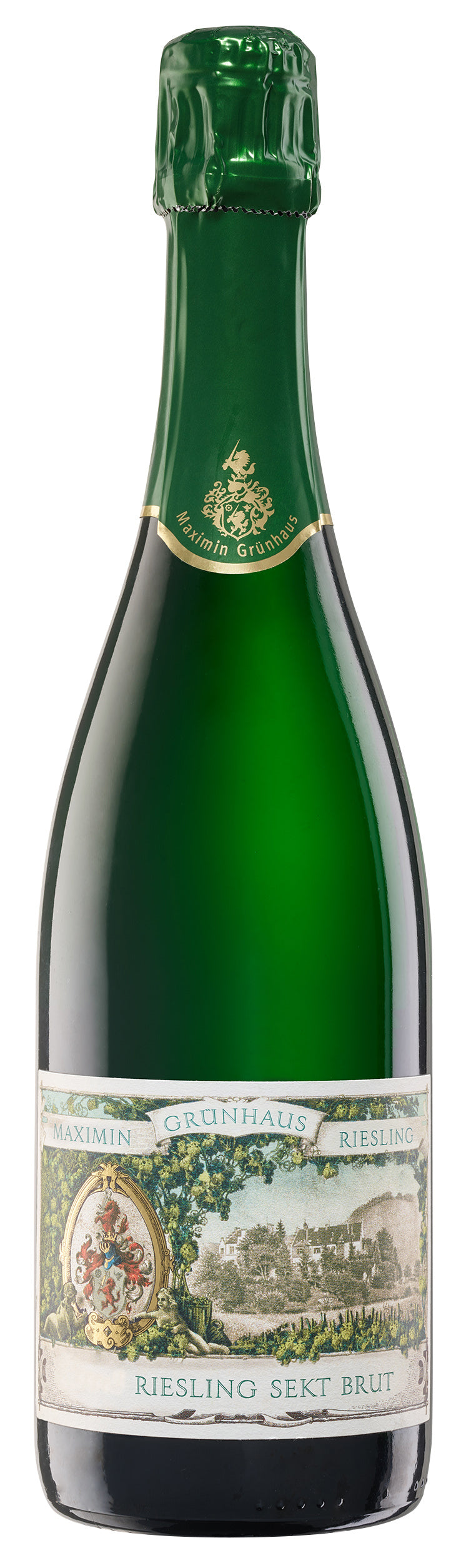 Maximin Grunhaus Mosel Riesling Brut Sekt 2019  Front Bottle Shot