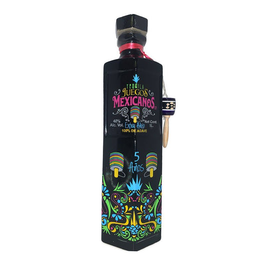 Juegos Mexicanos 5 Year Extra Anejo Tequila 1L