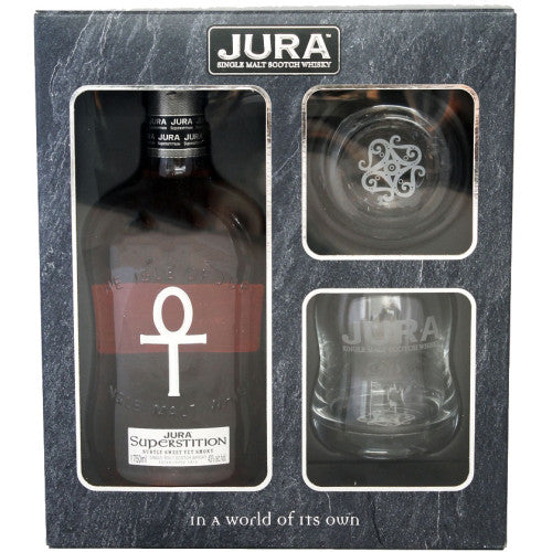 Jura Superstition Single Malt Scotch Whisky Gift Set