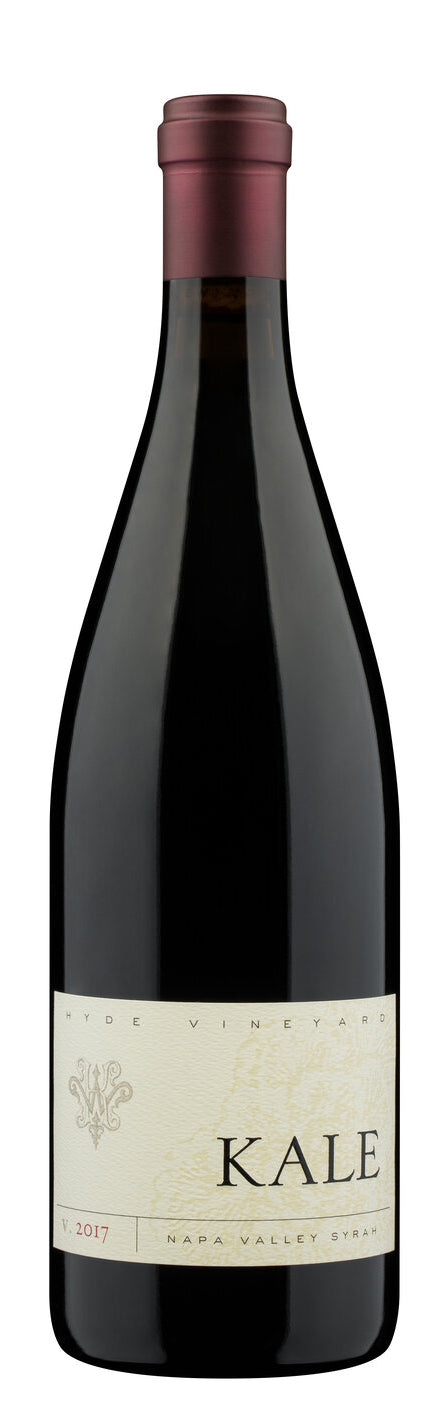 Kale  Hyde Vineyard Syrah 2017  Front Bottle Shot