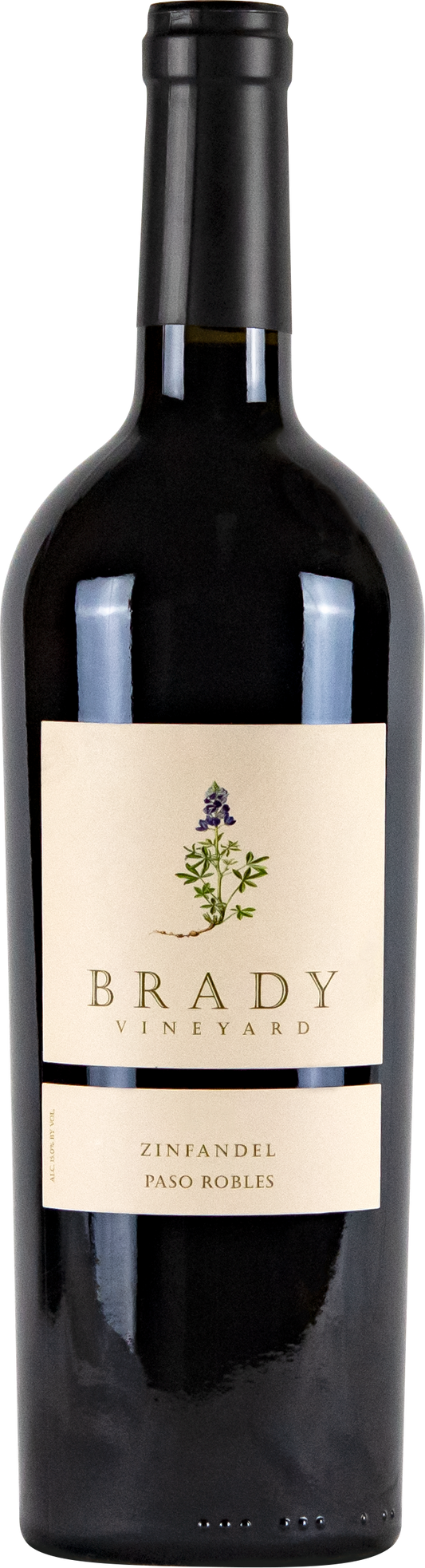 Brady Vineyard Zinfandel 2021  Front Bottle Shot