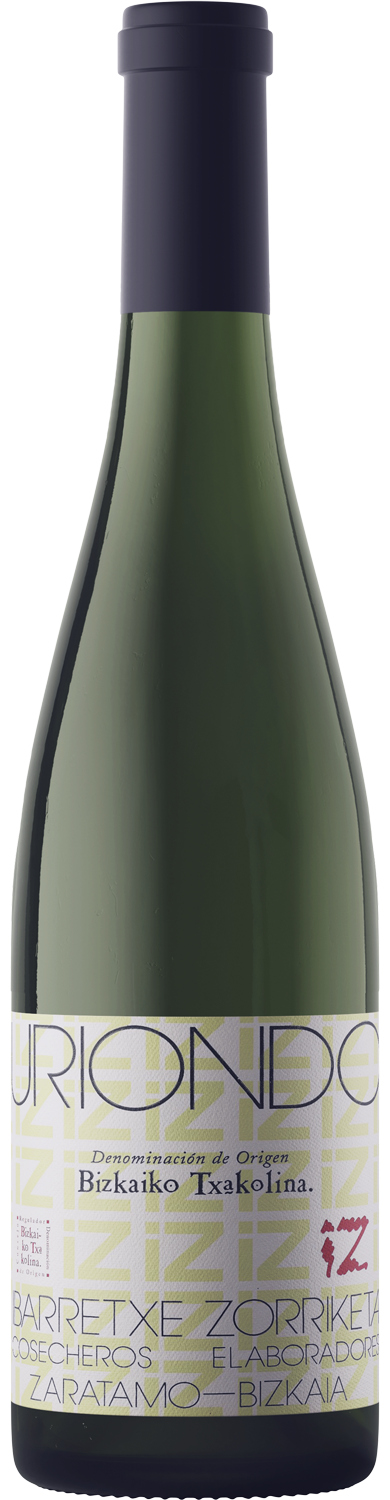 Uriondo Txakoli Bizkaiko Txakolina 2023  Front Bottle Shot