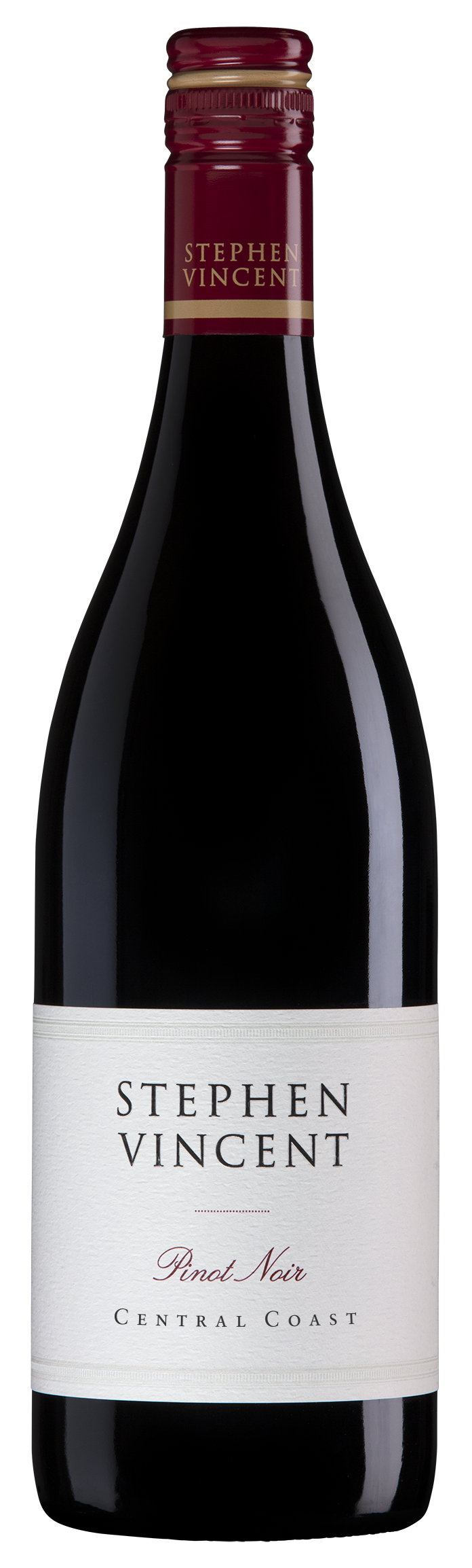 Stephen Vincent Central Coast Pinot Noir 2022  Front Bottle Shot