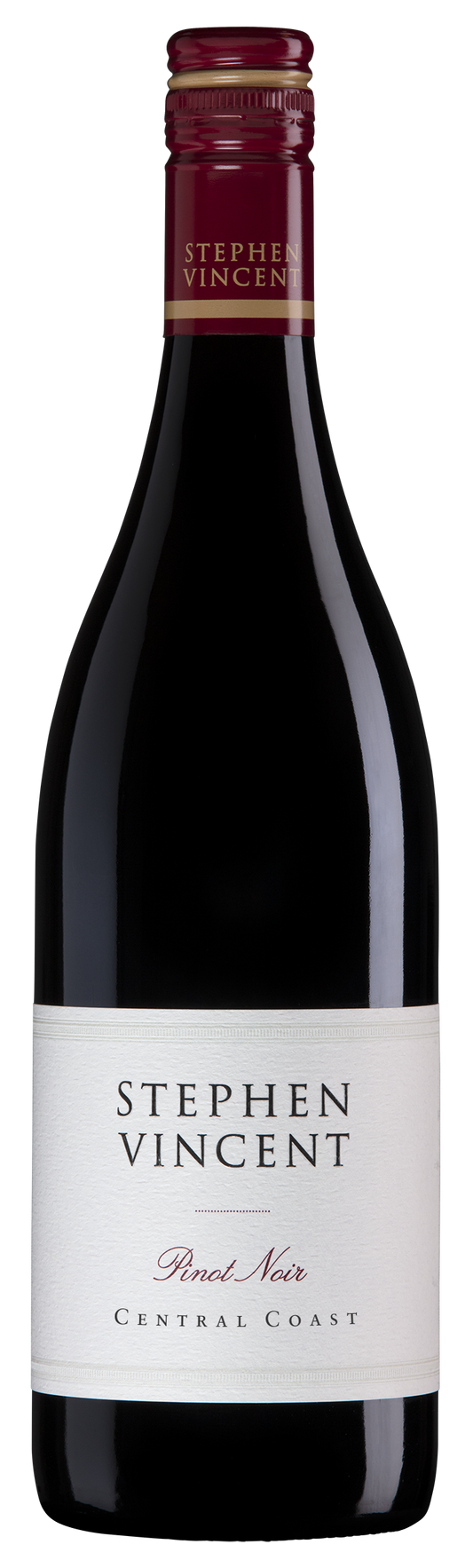 Stephen Vincent Central Coast Pinot Noir 2022  Front Bottle Shot