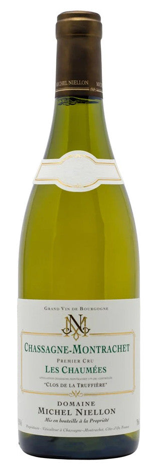 Domaine Michel Niellon Chassagne-Montrachet Les Chaumees Clos de la Truffiere Premier Cru 2022  Front Bottle Shot