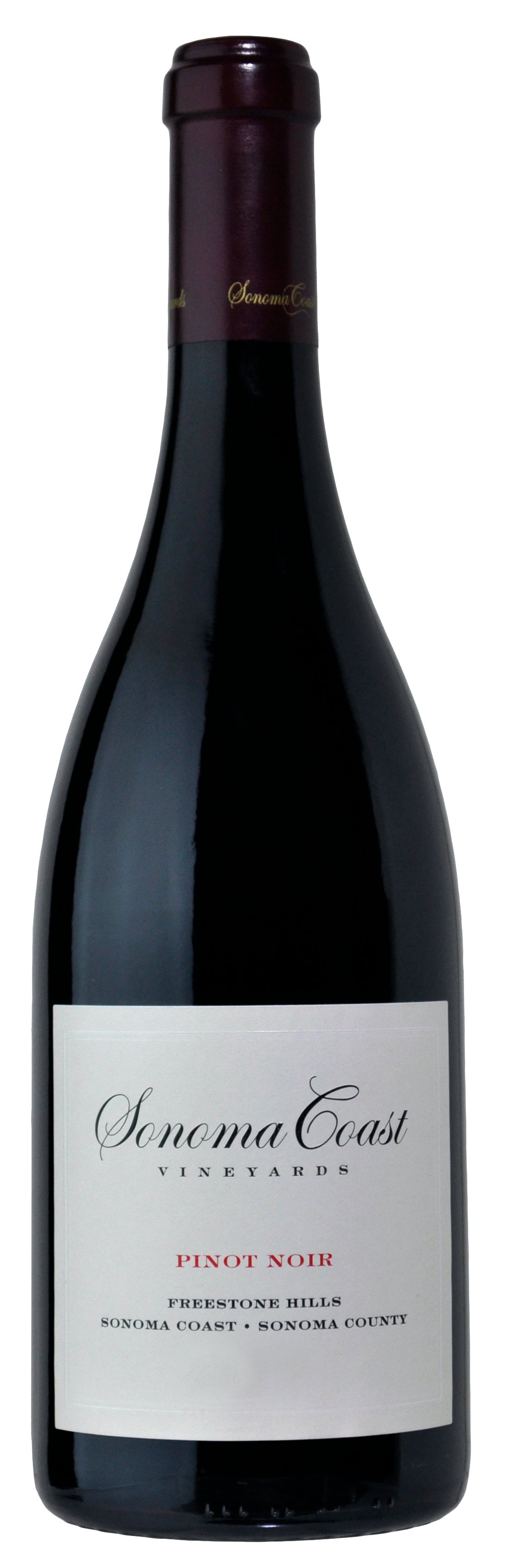 Sonoma Coast Vineyards Freestone Hills Pinot Noir 2019  Front Bottle Shot