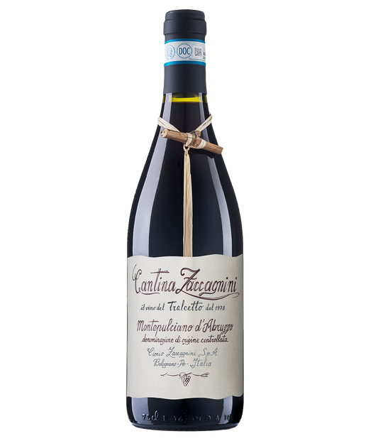 Zaccagnini Tralcetto Montepulciano d'Abruzzo 2022  Front Bottle Shot