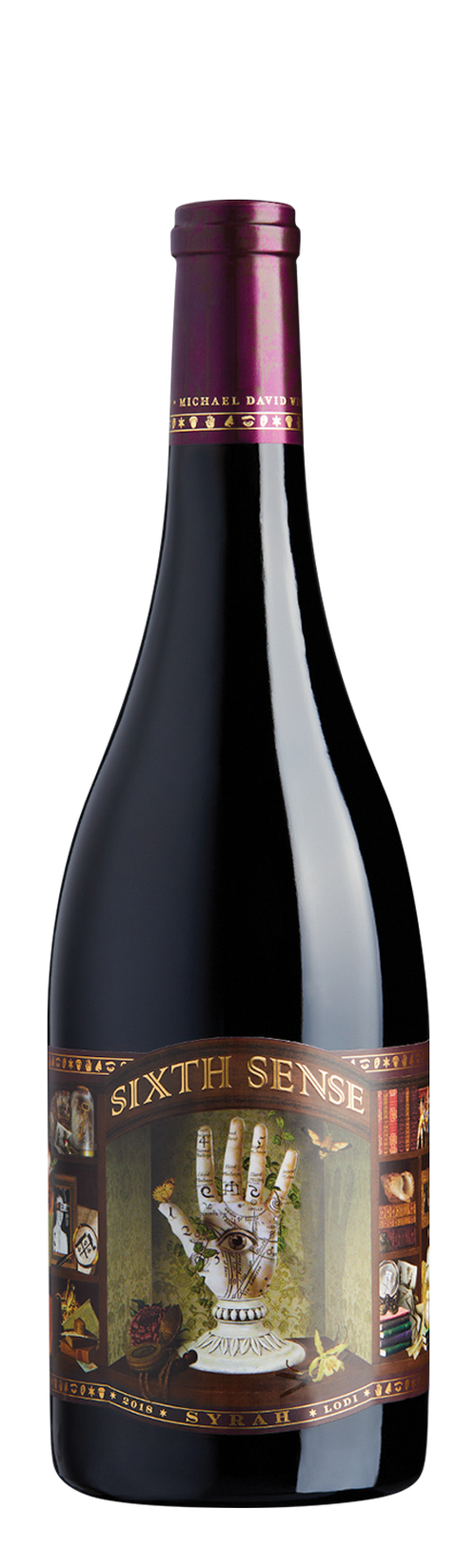 Michael David Winery Sixth Sense Syrah 2021  Front Bottle Shot
