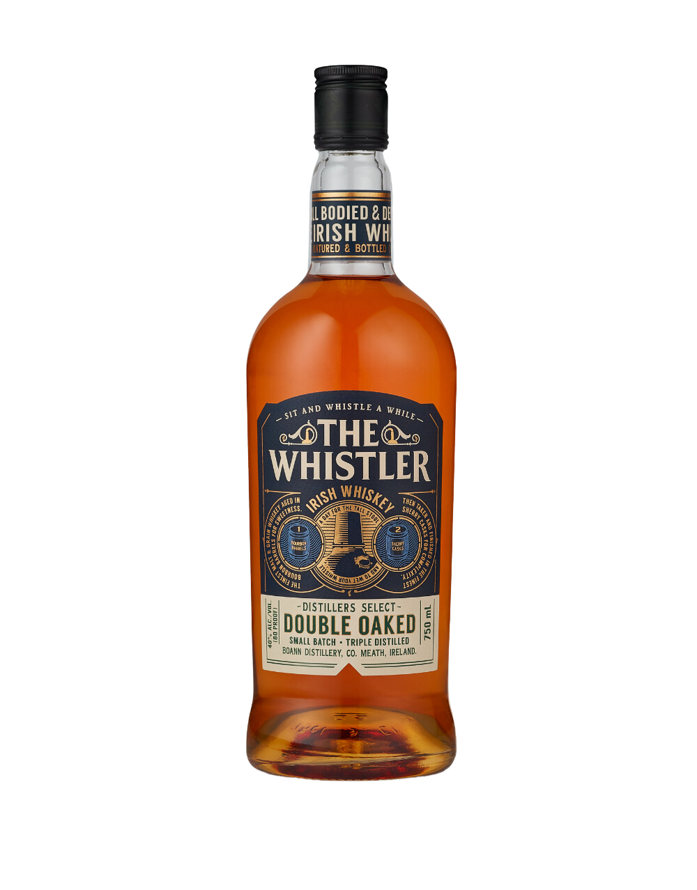 THE WHISTLER DOUBLE OAKED IRISH WHISKEY 750 ML