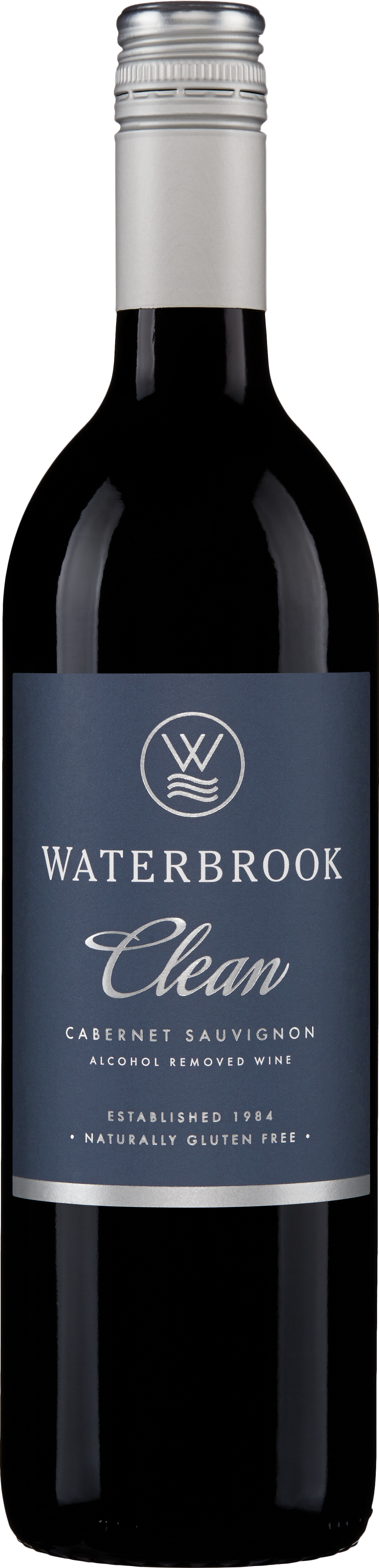 Waterbrook Clean Cabernet Sauvignon (Non-Alcoholic)  Front Bottle Shot