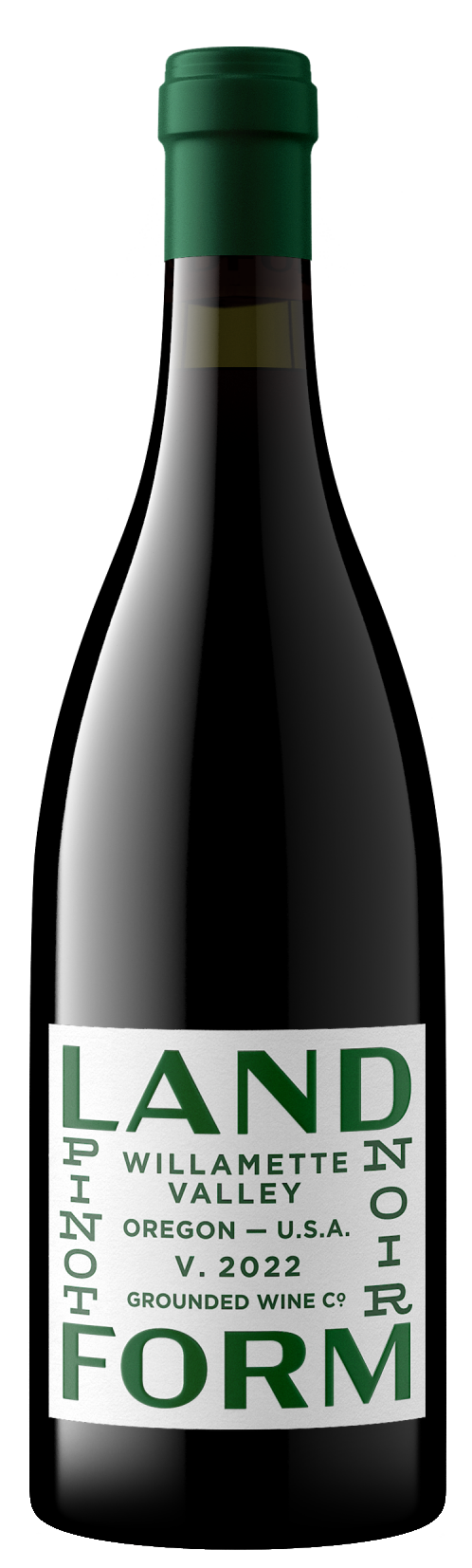 Grounded Wine Co. Landform Pinot Noir 2022  Front Bottle Shot