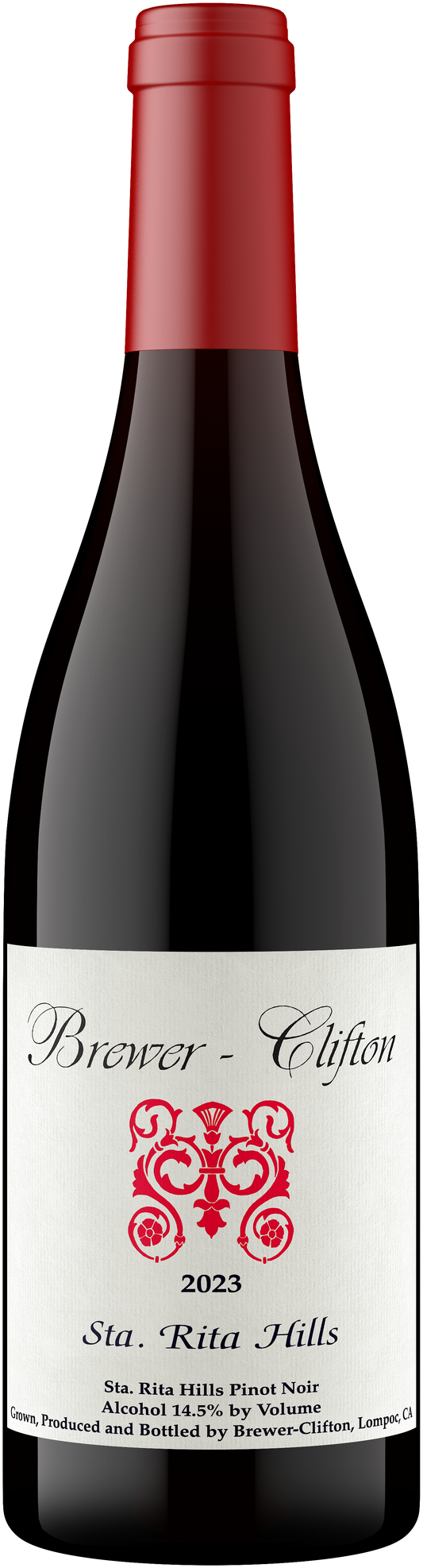 Brewer-Clifton Sta. Rita Hills Pinot Noir 2023  Front Bottle Shot