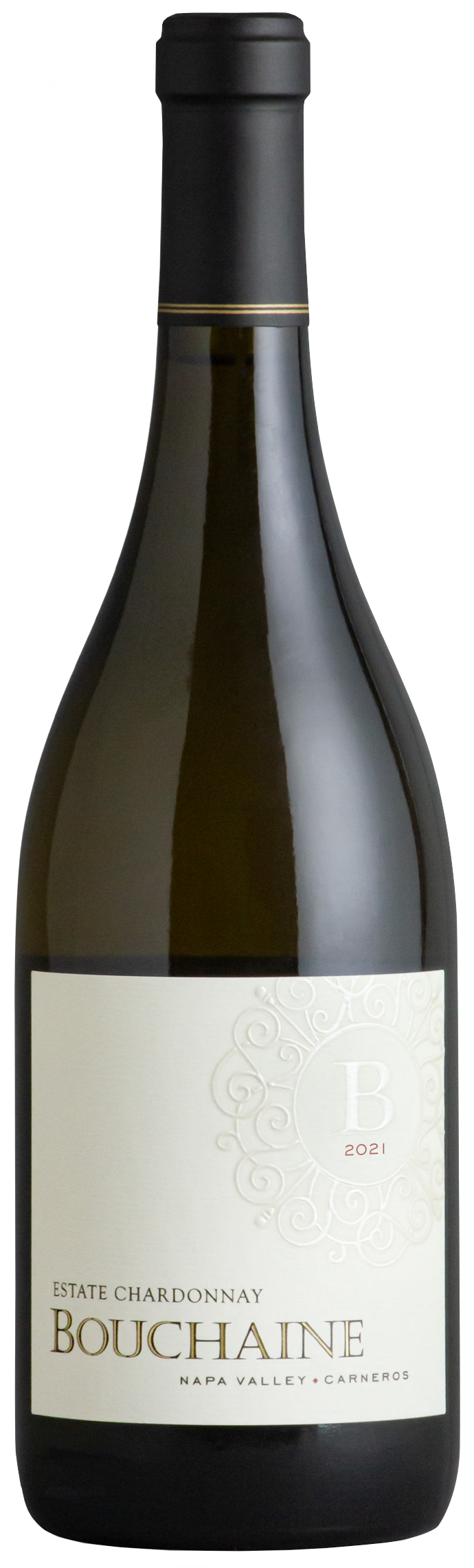 Bouchaine Estate Chardonnay 2021  Front Bottle Shot