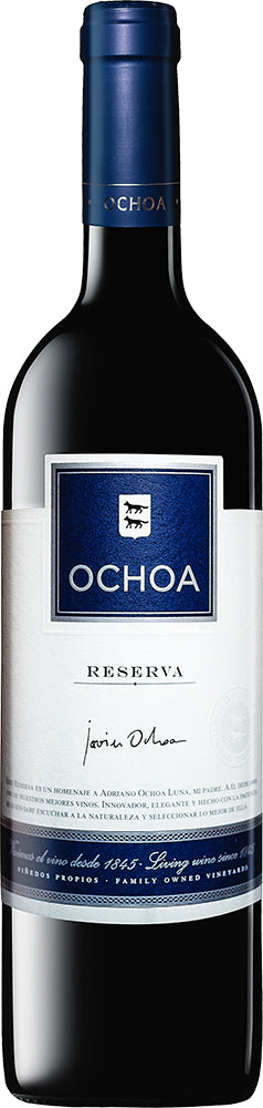 Ochoa Reserva Tempranillo 2014  Front Bottle Shot