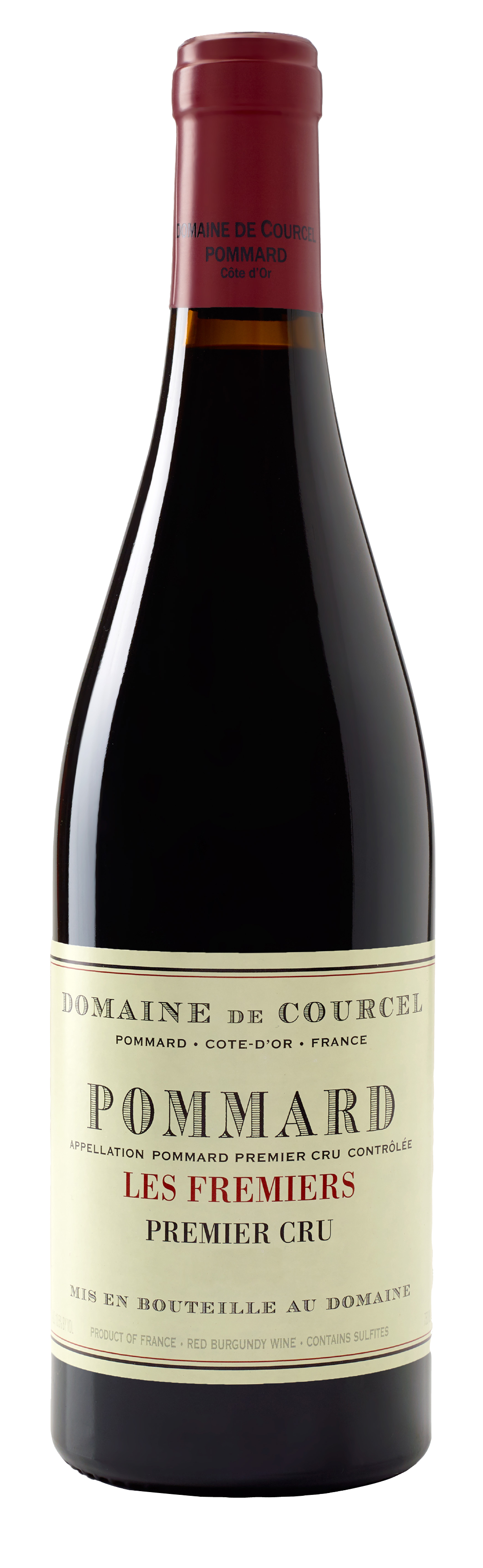 Domaine de Courcel Pommard Les Fremiers Premier Cru 2017  Front Bottle Shot
