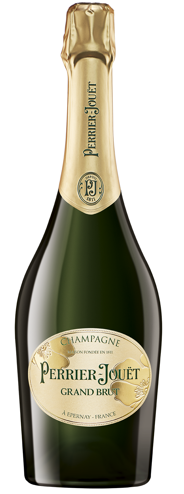 Perrier-Jouet Grand Brut Front Bottle Shot