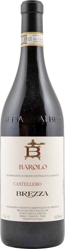 Brezza Barolo Castellero 2020  Front Bottle Shot