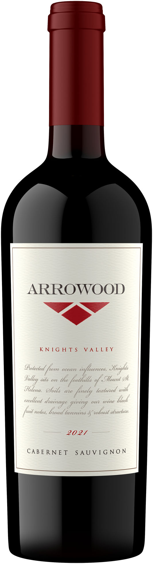 Arrowood Knights Valley Cabernet Sauvignon 2021  Front Bottle Shot