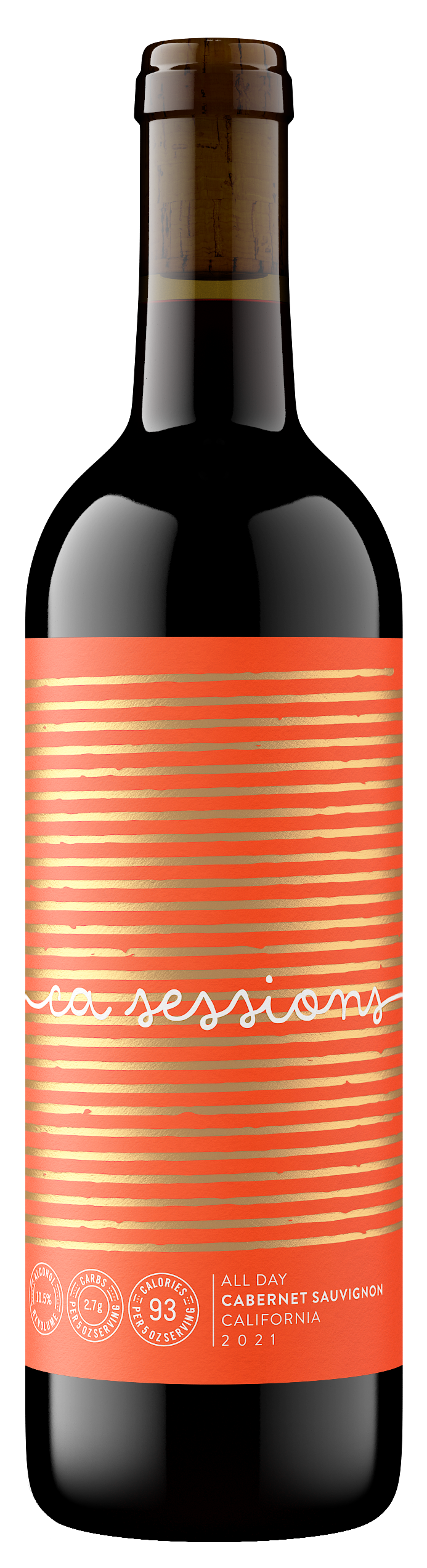 Rutherford Wine Company CA Sessions All Day Cabernet Sauvignon 2021  Front Bottle Shot