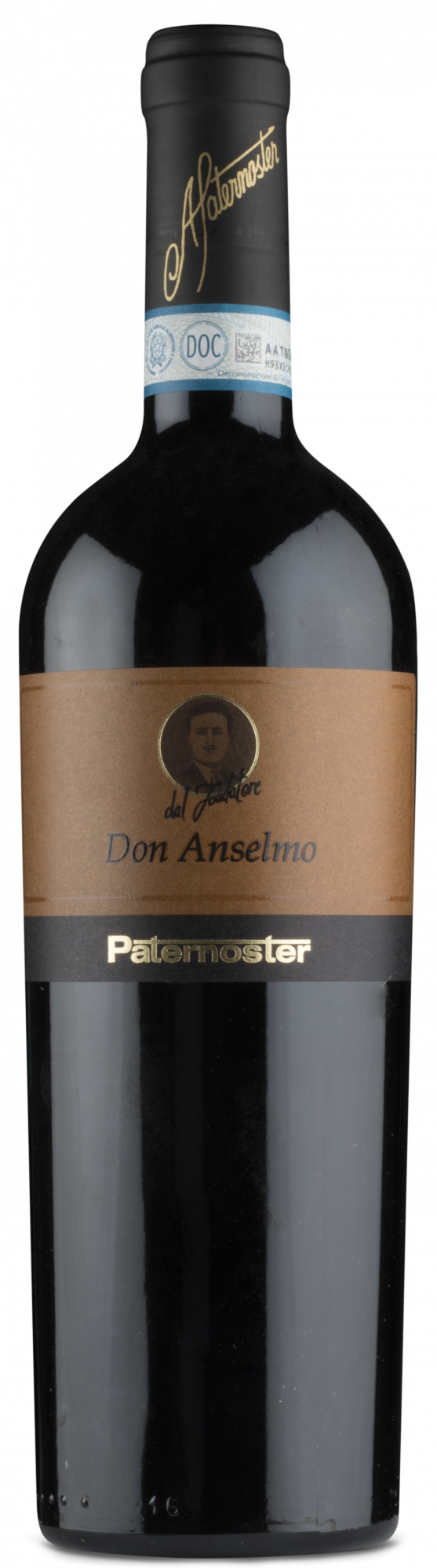 Paternoster Aglianico del Vulture Don Anselmo 2017  Front Bottle Shot
