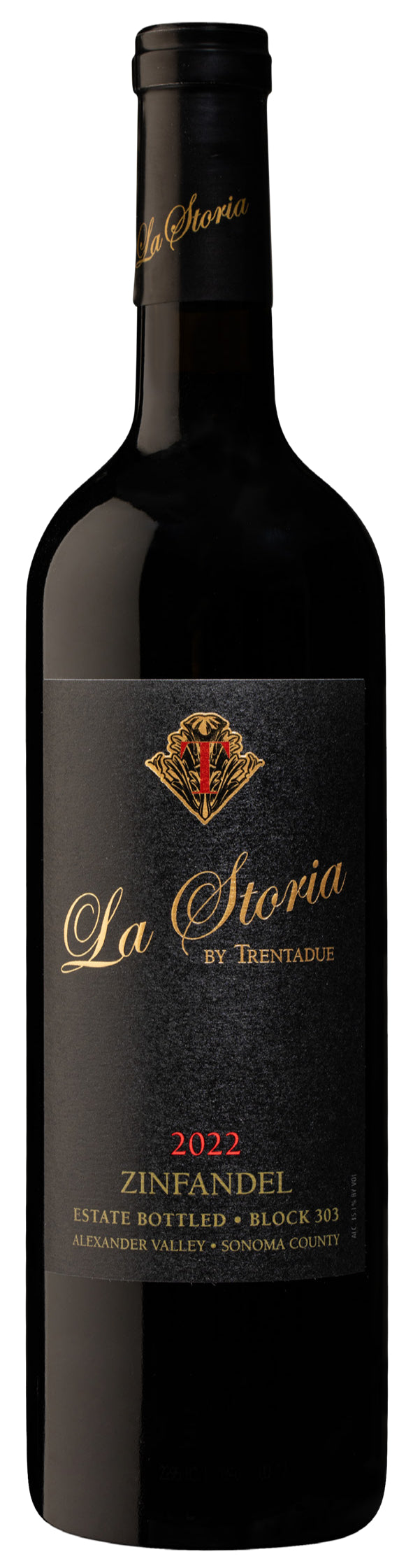 Trentadue La Storia Zinfandel 2022  Front Bottle Shot
