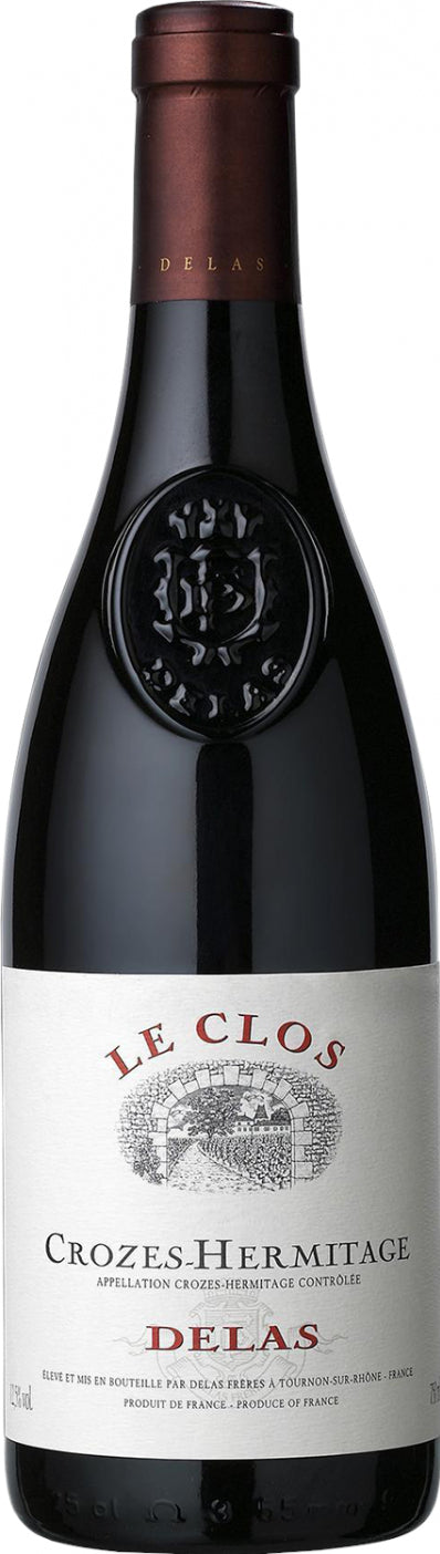 Delas Crozes-Hermitage Le Clos 2020  Front Bottle Shot