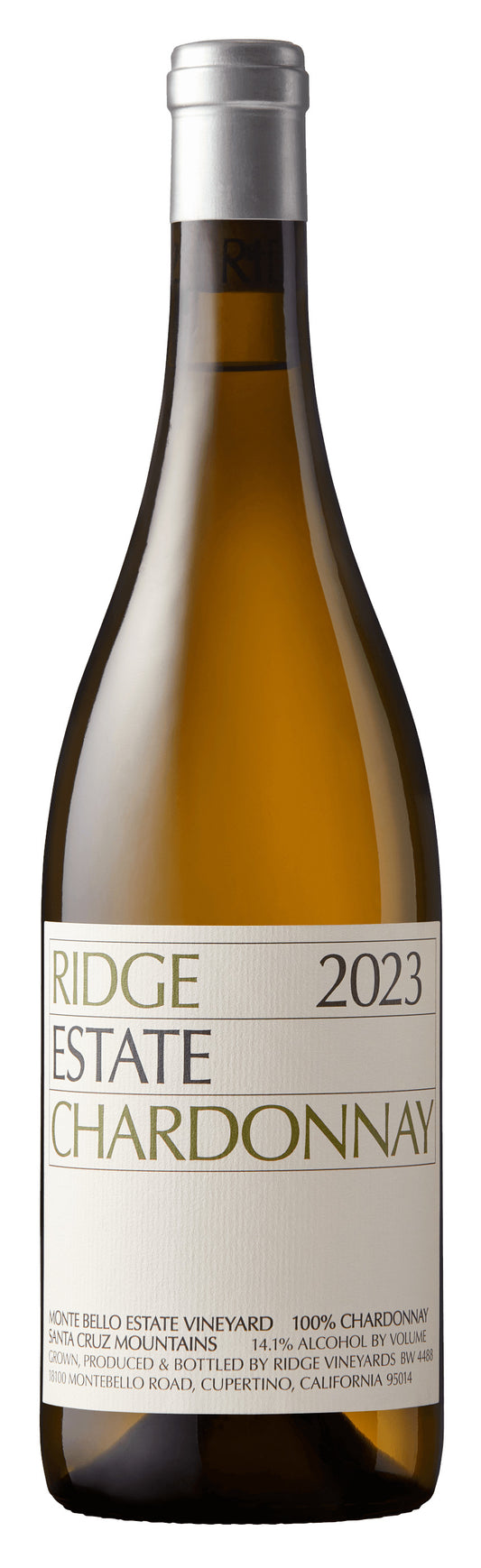 Ridge Estate Chardonnay 2023  Front Bottle Shot