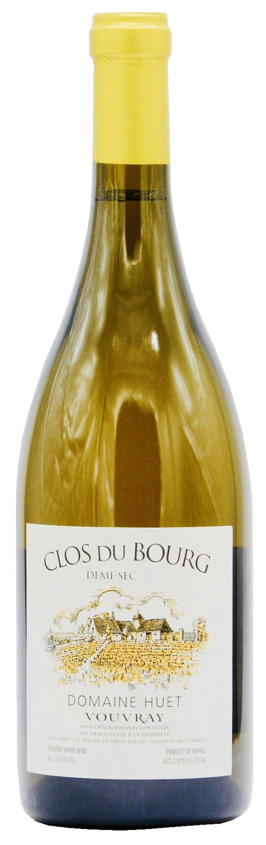 Domaine Huet Clos du Bourg Demi-Sec 2023  Front Bottle Shot