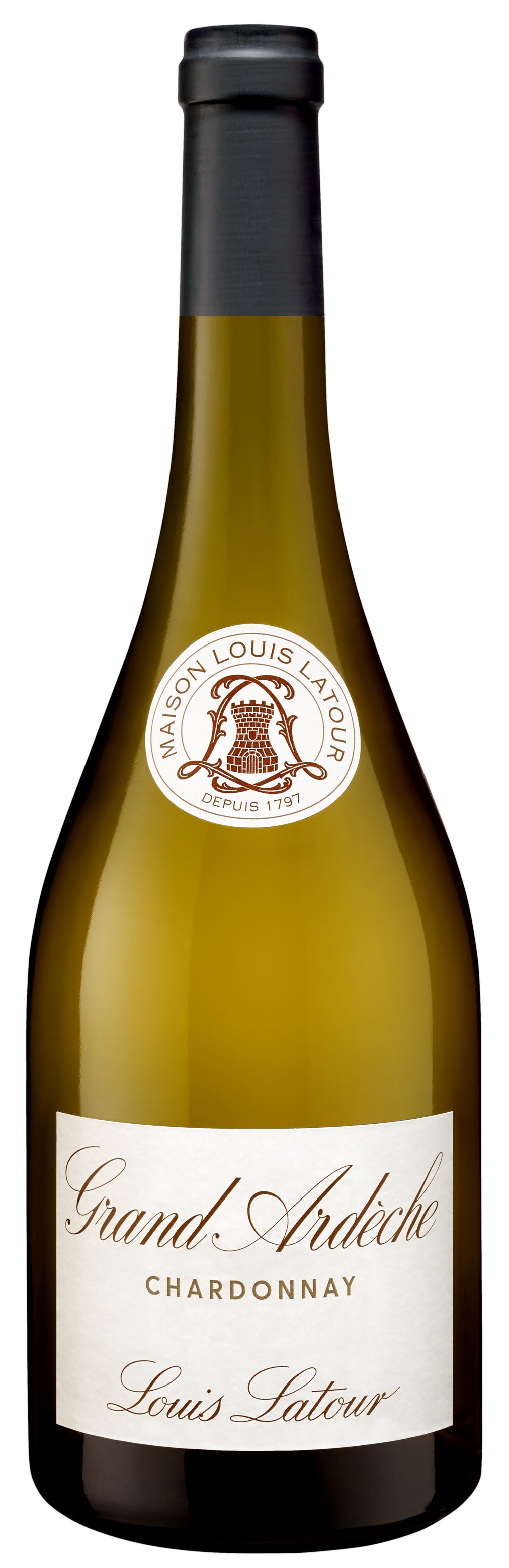 Louis Latour Grand Ardeche Chardonnay 2022  Front Bottle Shot