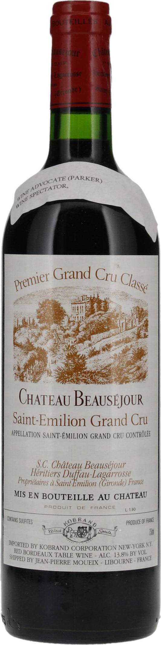 Chateau Beausejour Duffau-Lagarrosse  2010  Front Bottle Shot