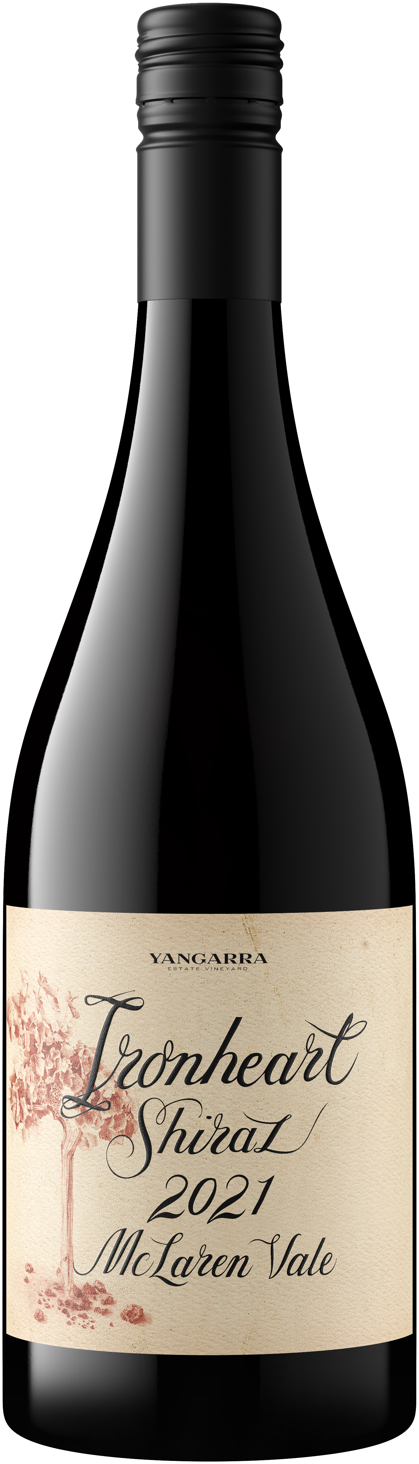 Yangarra Ironheart Shiraz 2021  Front Bottle Shot