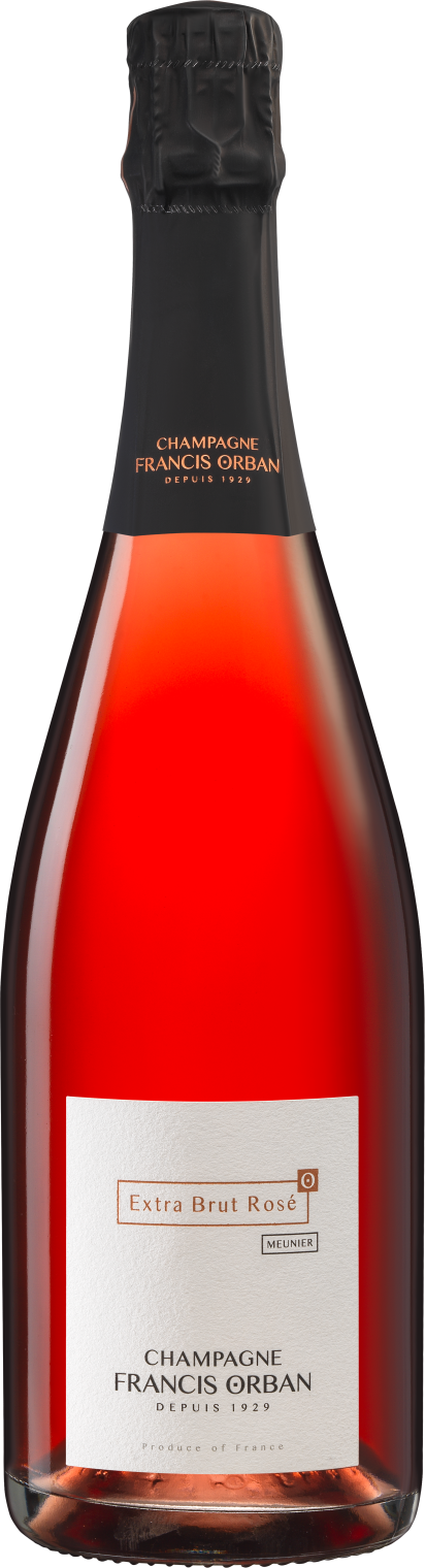 Champagne Francis Orban Extra Brut Rose  Front Bottle Shot