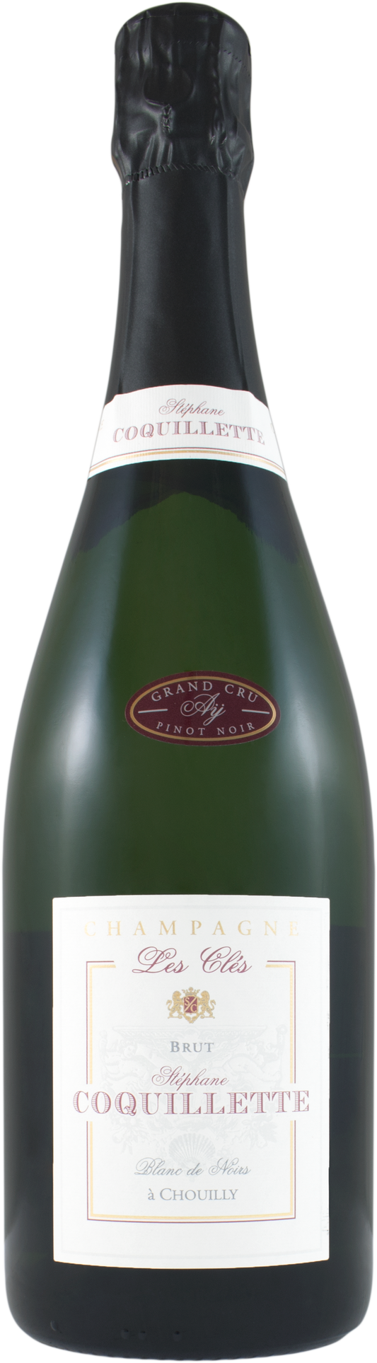 Stephane Coquillette Cuvee Les Cles Blanc de Noirs  Front Bottle Shot