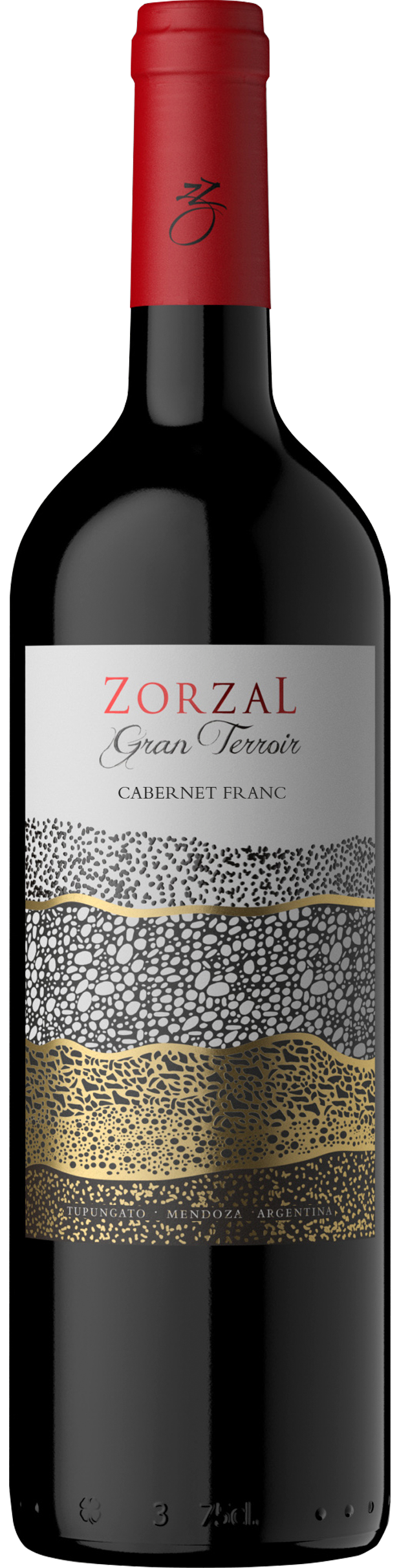 Zorzal Gran Terroir Cabernet Franc 2021  Front Bottle Shot