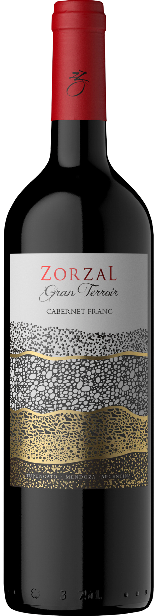 Zorzal Gran Terroir Cabernet Franc 2021  Front Bottle Shot