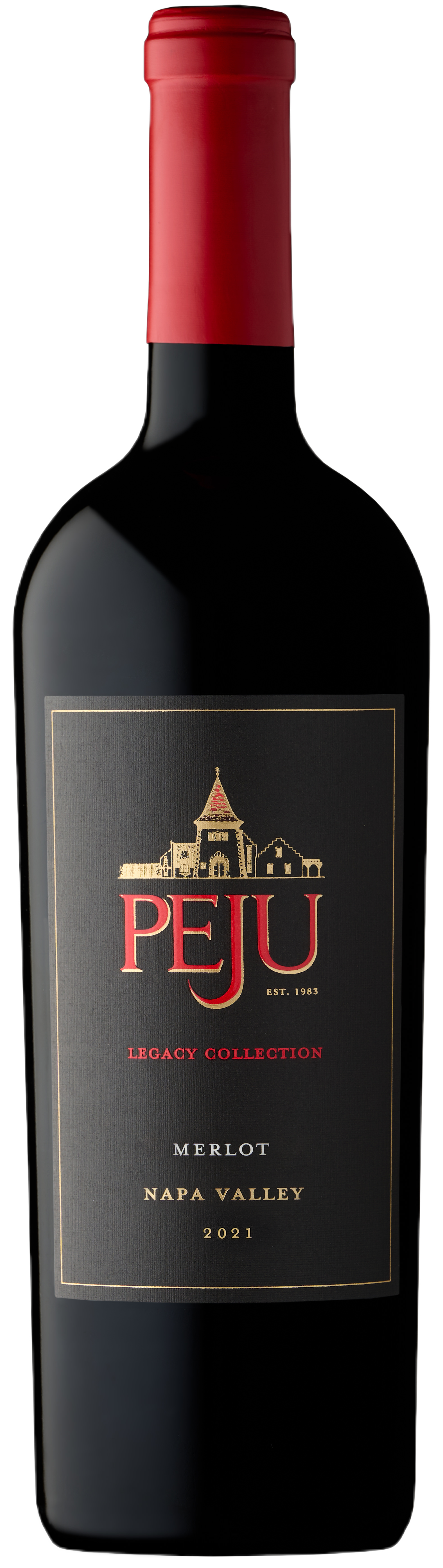 Peju Winery Legacy Collection Merlot 2021  Front Bottle Shot
