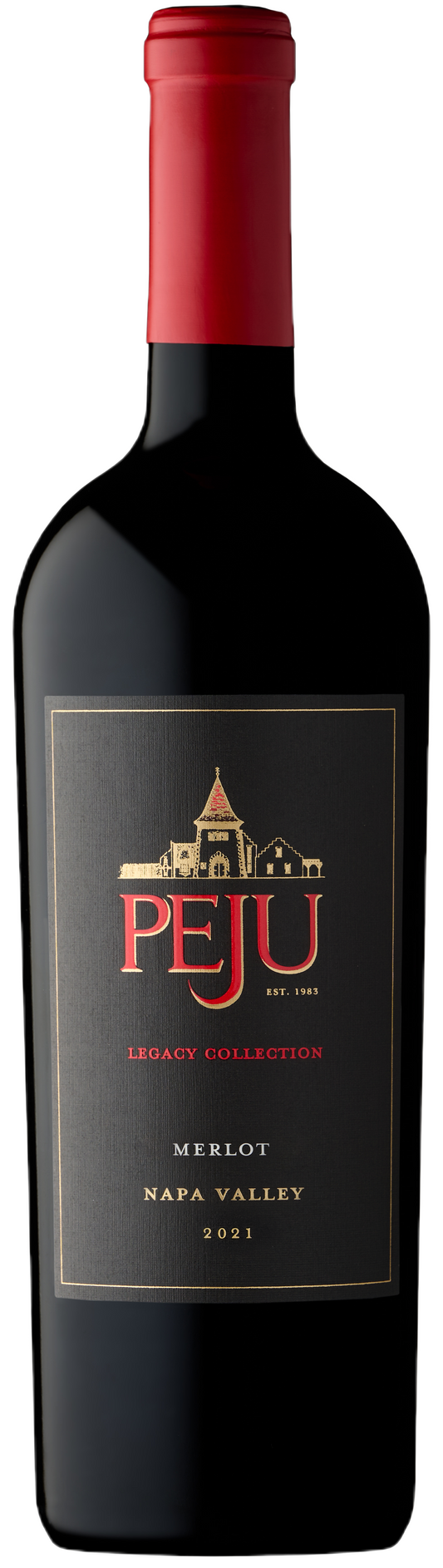 Peju Winery Legacy Collection Merlot 2021  Front Bottle Shot