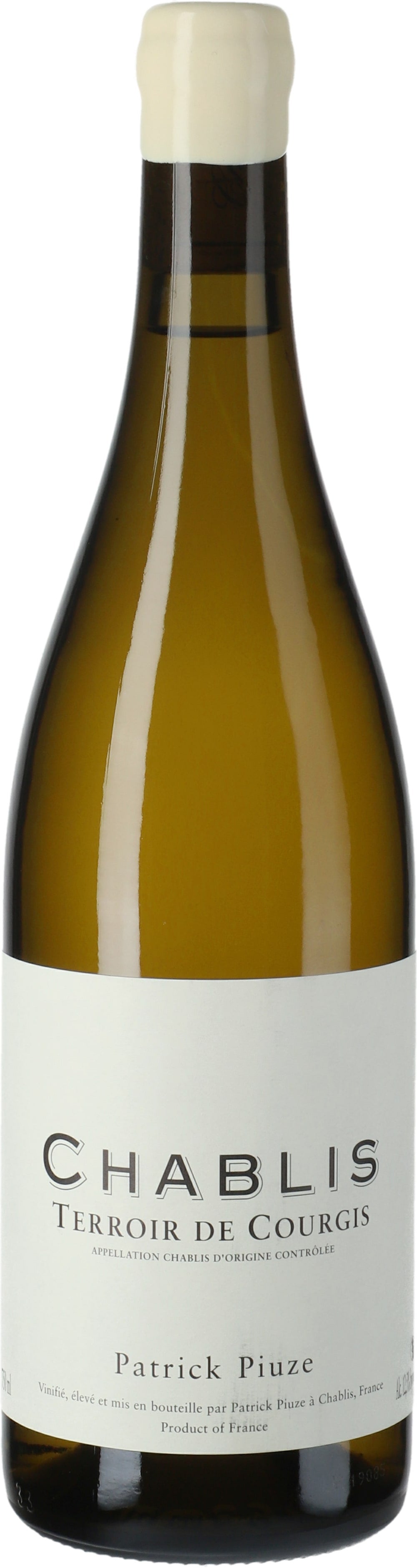 Patrick Piuze Chablis Terroir de Courgis 2022  Front Bottle Shot