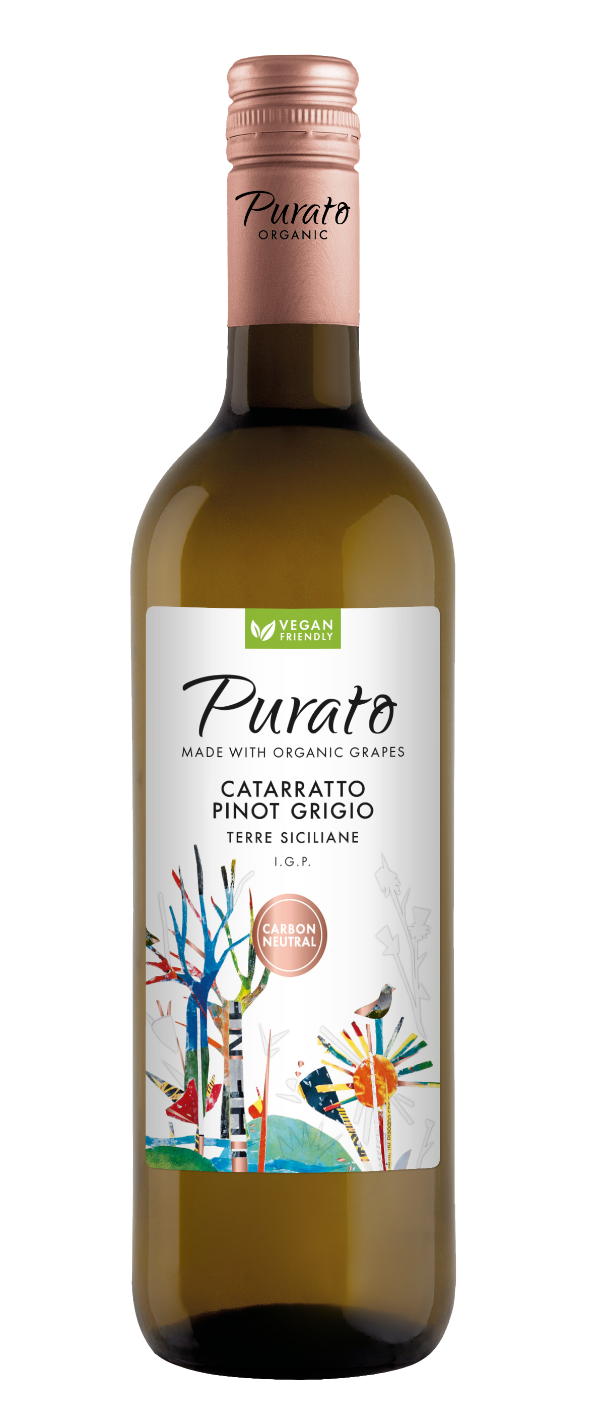 Feudo di Santa Tresa Purato Pinot Grigio 2023  Front Bottle Shot