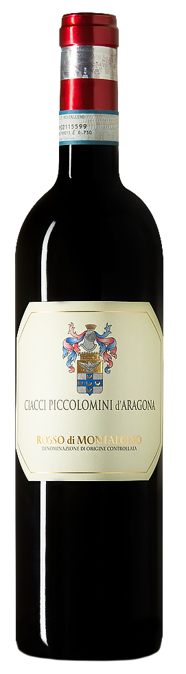 Ciacci Piccolomini d'Aragona Rosso di Montalcino 2023  Front Bottle Shot